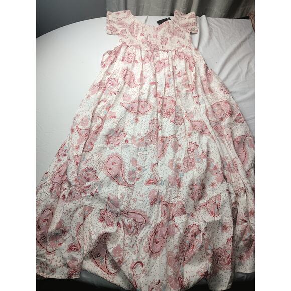 Torrid NWT Maxi Dress Challis Off Shoulder Tulip Hem Dress Paisley Women Large - Picture 8 of 9